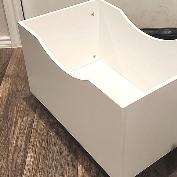 At Home White Rolling Tote - Picture 4 of 6